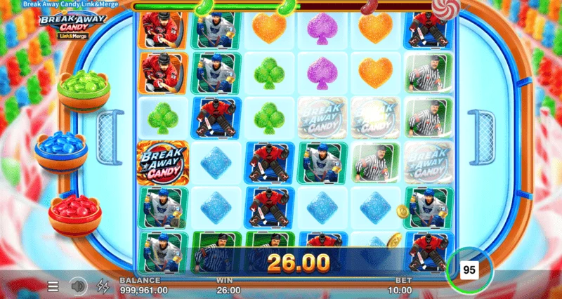 Break Away Candy - attivazione dei Free Spins con Multiplier Trail crescente