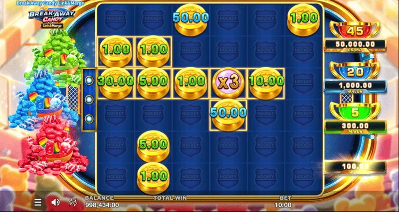 Break Away Candy - Mixed Bonus con tre modificatori simultanei